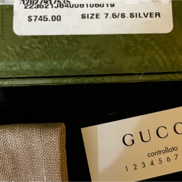 GUCCI Made in Italy Sterling Silver Britt Multi Bracelet - Picture 4 of 5